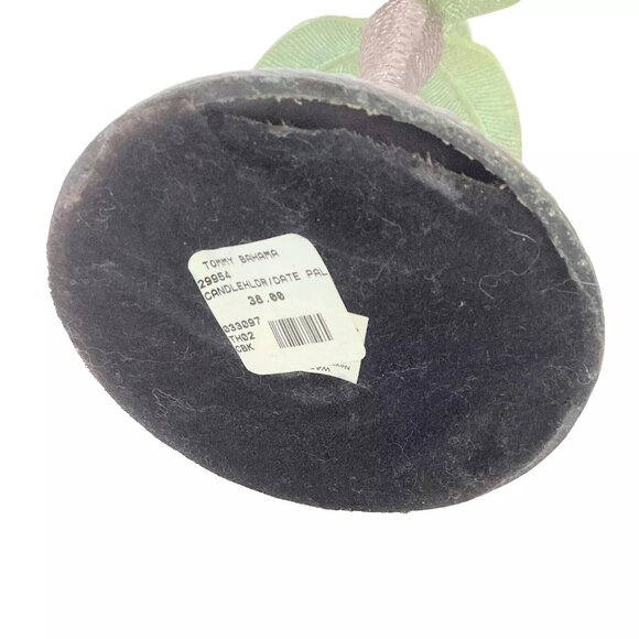 Tommy Bahama Heavy Metal Palm Tree Taper Candleholder 12.5" Tall - Picture 5 of 5